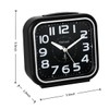 Tinload 5.5" Large Analog Alarm Clock Silent Non Ticking, Gentle