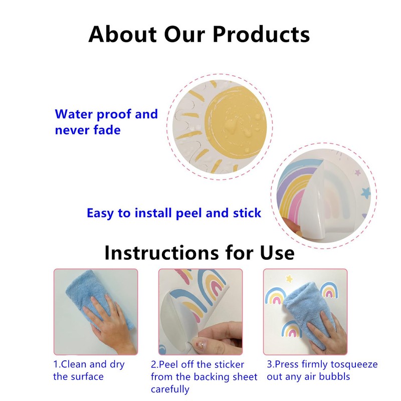 DIY Irregular Marble Wall Stickers, Water Proof and Removable Wall