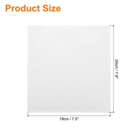 uxcell 300pcs Heat Sealable Bakery Bags with Window 7.9 x 7.5 inches Kraft Paper Sandwich Bags, Clear Front Paper Grease Resistant Cookies Bags for Packaging Donut, Pastries (White)