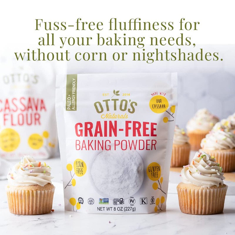 OTTOS NATURALS Grain Free Baking Powder, 8 OZ