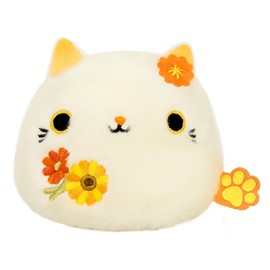 Sanei Boeki NDH05 Dango Friends Flower Cat Gerbera W 3.0 x D 2.8 x H 2.8 inches (7.5 x 6 x 7 cm) Plush Toy