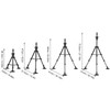 Wig Stand Plastic Aluminum Adjustable Height Mannequin Head Stand for