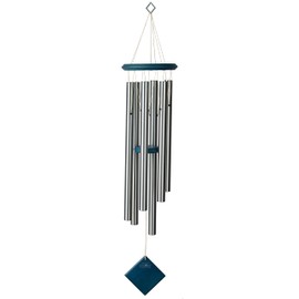 Woodstock Chimes Encore Collection, Chimes of Pluto, 27'' Blue Wash Wind Chimes for Outdoor, Patio, Home or Garden Décor (DCBW27)