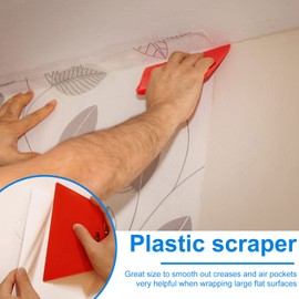 Beenle-Icey Wallpaper Tool Kit DIY Craft Wallpaper Paste Kit Wallpaper Hanging Tools with Brush Seam Roller Trimming Tool Felt Squeegee, Smoothing Tool for Car Vinyl Wrap Window Film