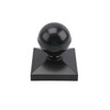 Plum Fittings 4" x 4" Square Black Aluminum Ball Post