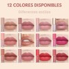 Set 12 Labiales Mate Larga Duración