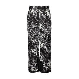 Arctix Kids Snow Sports Cargo Snow Pants with Articulated Knees, Cracked Marble Black, Small