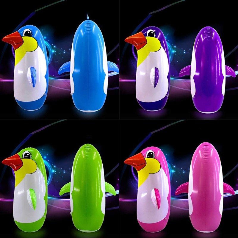 Inflatable Penguin Tumblers, 5 Inflatable Penguin Tumblers Inflatable Toys (Random