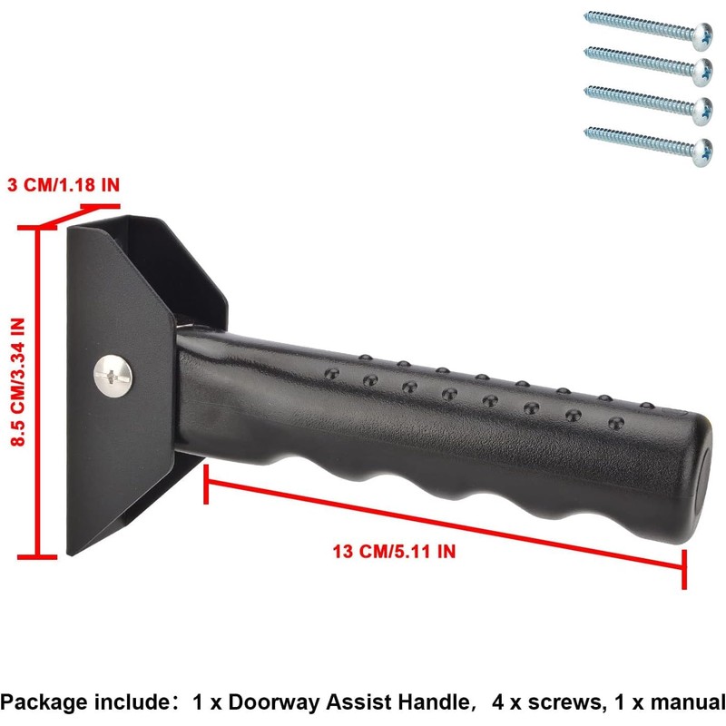 iGuerburn Doorway Flip Assist Handle, Door Assistant Support Grip Handle,