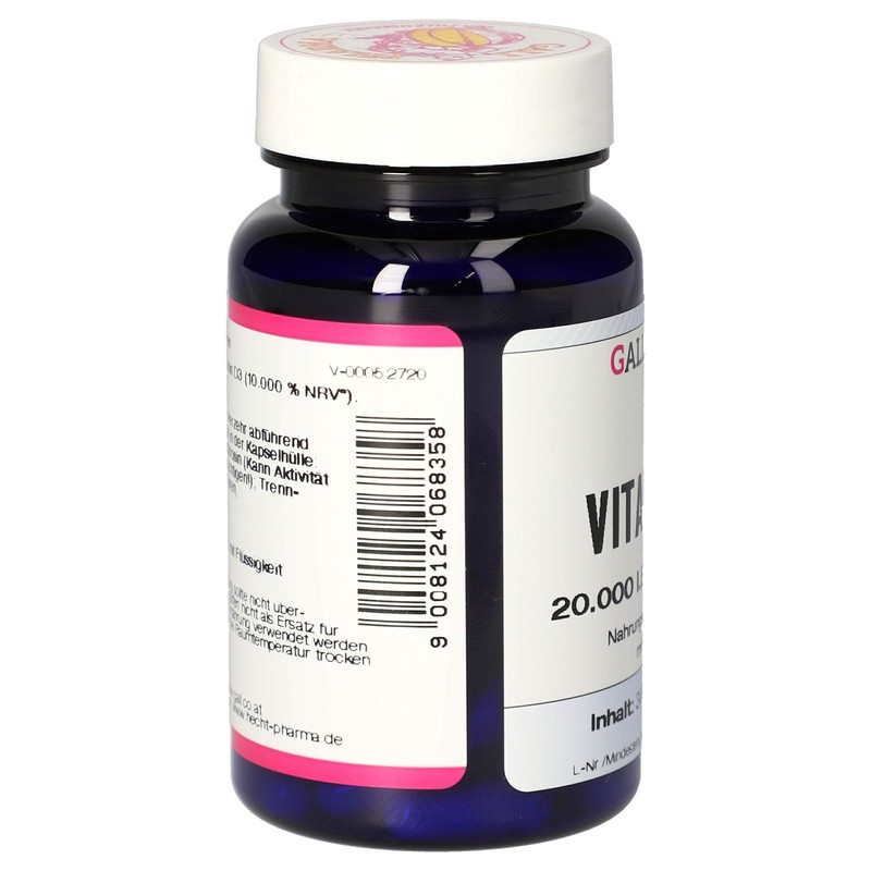 Gall Pharma Vitamin D3 20,000 IU GPH Capsules, 30 Capsules