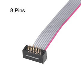 sourcing map IDC Wire Ribbon Cable FC/FD Connector A Type 8-Pin Pitch 2.54 mm Length 500 mm
