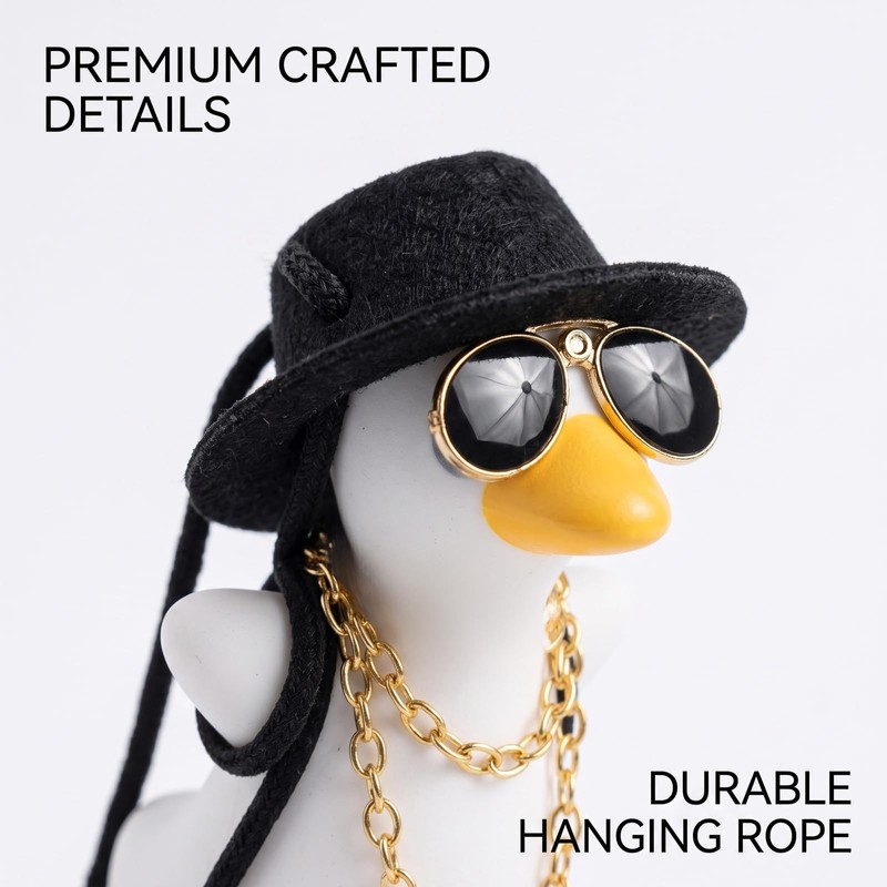 1 Pack Swing Duck Rear View Mirror Hanging Ornament, Rear