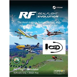 MALTA - HORIZON Real Flight Evolution 2023 STEAM Version + USB Interface for Transmitter Connection RC Flight Simulator Real Flight Evolution/RF-Evo+USB-IF