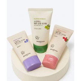 SKINFOOD [2 items] Berry sunscreen 50ml, 2 types (+ 2 masks provided) 1439958 Soothing + Soothing / SKINFOOD [2개] 베리 선크림 50ml 2종(+마스크2매 증정) 1439958 진정 + 진정