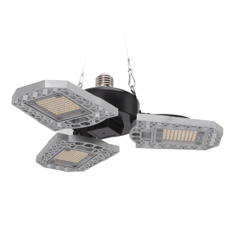 LED Grow Light 297 LEDs Folding Three Leaves Indoor Plant