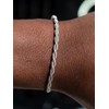 ChainsPro Rope Bracelet for Men, Waterproof Stainless Steel Chain Bracelet