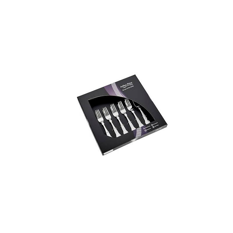 Arthur Price Classic Kings Set of 6 Pastry Forks
