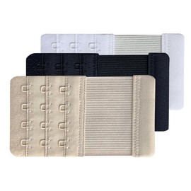 Chanie Women Pack of 3 Soft Comfortable 4 Hooks Bra Extender