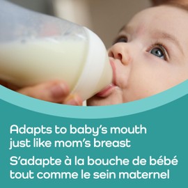 NUK Perfect Match Medium Flow 2-in-1 Natural + Anti-Colic Bottle, 8 oz (240 mL), 3 Pack