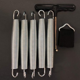 XIE Trampoline Spring (17.8cm, 3mm, 39 Laps) Triangle (178mm) Spring Replacement, Trampoline Accessories