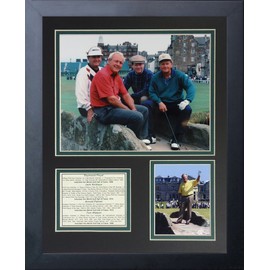 Legends Never Die "Raymond Floyd, Jack Nicklaus, Arnold Palmer and Tom Watson Framed Photo Collage, 11 x 14-Inch