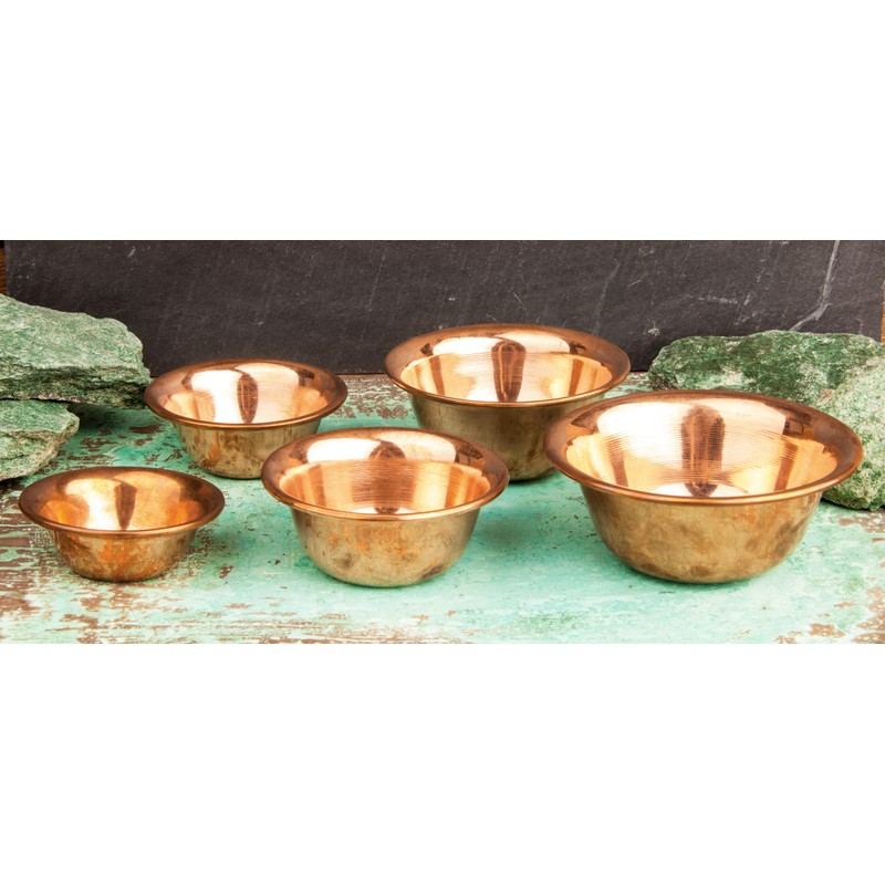 NKlaus Ø 10,2 cm copper incense burner Phuja bowl copper