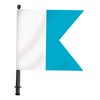SEAC BUOY FLAG WITH ALPHA BLUE/WHITE POLE, DIVER WARNING FLAG