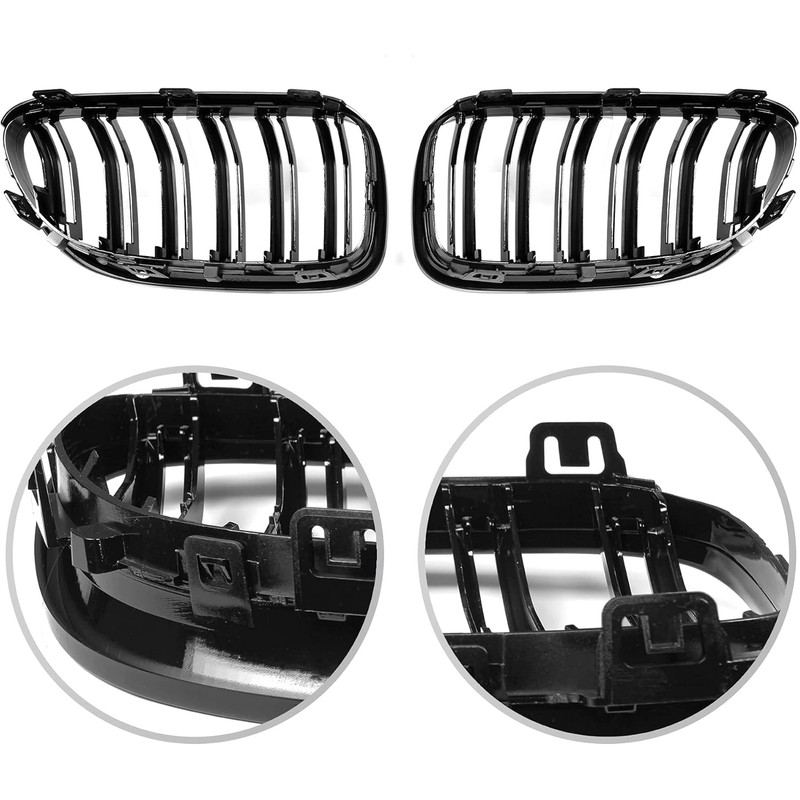 Gloss Black Radiator Grille for 3 Series E92 E93 2010-2014