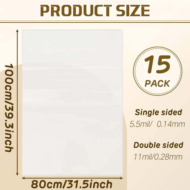 Colarr 15 Pieces Dust Collector Bags 39.37 x 31.5 Inch