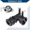 Hihaha 1 Set No.1643131490/1640162100 Engine Radiator Coolant Filler Neck with