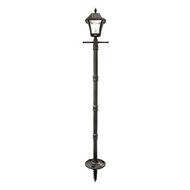 Gama Sonic GS-105S-G Baytown Ez Anchor Lamp, Post, Bright White LED, Black