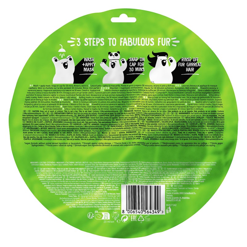 Bear Fruits Bamboo Strength + Length Hair Mask with Panda