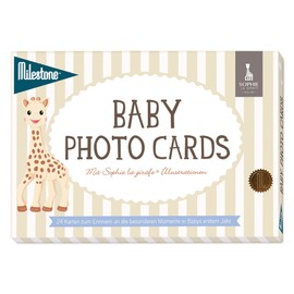 Milestone Baby Cards Sophie la Girafe Baby Photo Cards German Version 24 Photo Cards