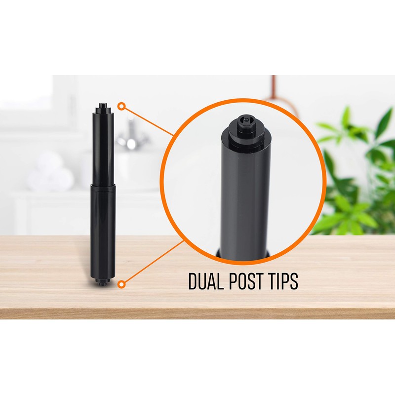 Black Toilet Paper Holder Spring Rod | Toilet Paper Roller