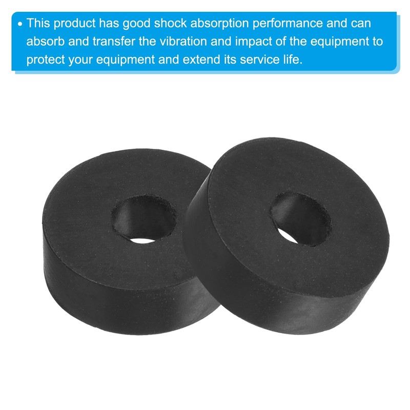 PATIKIL 4pcs 10mm Inner Diameter 30mm Outer Diameter Anti-Vibration Rubber