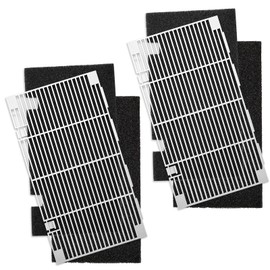 BougeRV 2 Packs RV A/C Ducted Air Grilles Replacement with 4 air Filters,Fit for The Dometic 3104928.019 Air Conditioner,RV Interior Parts RV Accessories
