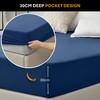 Fitted Sheet (30cm) - Ultra Soft Microfibre Bed Sheets, Elasticated