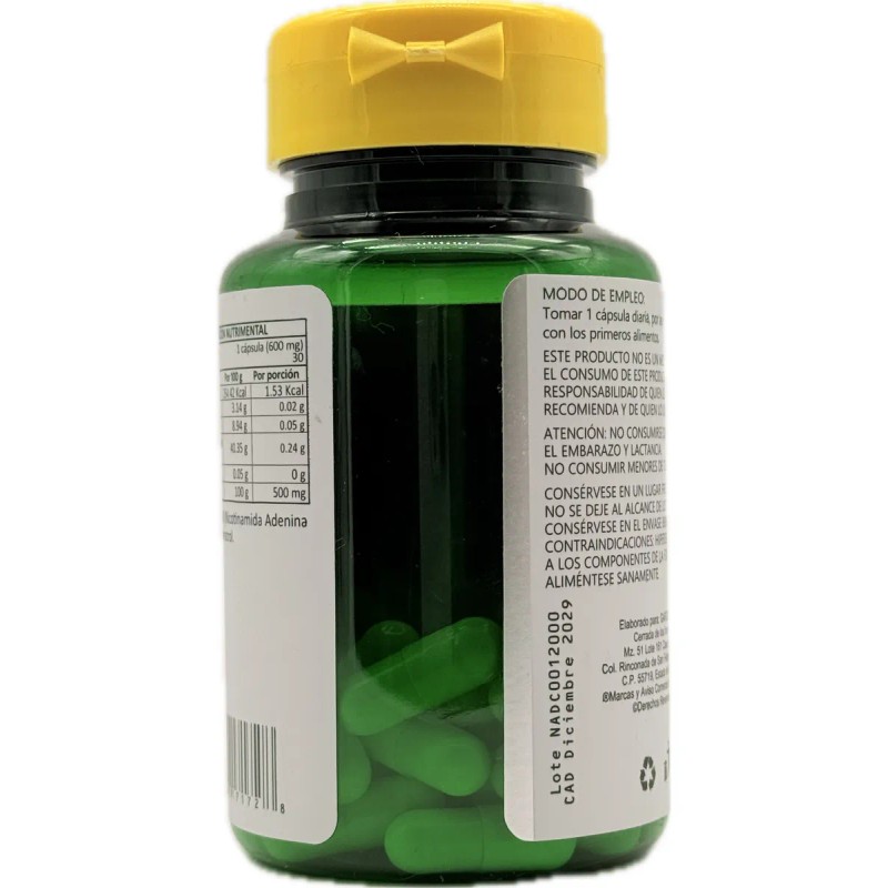 Nad 60 Cpsulas Anti-edad 600 Mg Energreen Suplemento Sin Sabor