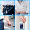 YAKESD 50 Packs Heave Duty Badge Reels Retractable with Carabiner