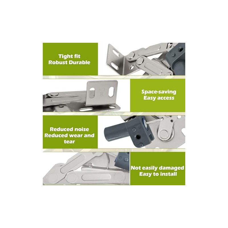 LD-0220-50SC Soft Close Pivot Hinges Pair of Self Closing Cabinet