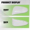 NLQR Pearly White Left Driver Side Door Rearview Mirror Cover