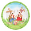 com-four® 3x Easter plates made of melamine - decorative plates