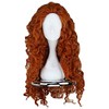 Angelaicos Women's Fluffy Wavy Party Halloween Costume Merida Wig Long