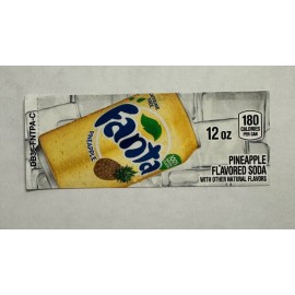 Unbranded Fanta Pineapple Vending Machine Flavor Strip 12oz For Vendo, Dixie Narco