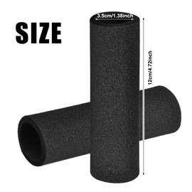 Bezavea 2pcs Motorcycle Grip Cover,Anti Vibration Soft Foam Handlebar Grip Cover,Foam Motorcycle Grips,Motorcycle Grip Cover,Soft Foam Sponge Handlebar Cover Grip,for Motorcycles