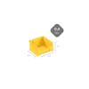 PROREGAL SuperSparSet 48 x Yellow Storage Boxes 1.0, H x