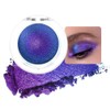evpct Royal Blue Purple Duochrome Eyeshadow Palette Makeup, Metallic Chameleon