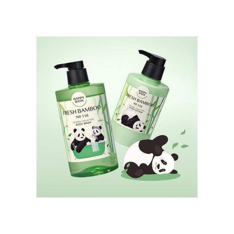 Happy Bath Original Collection Fresh Bamboo Body Wash 910G (Bao