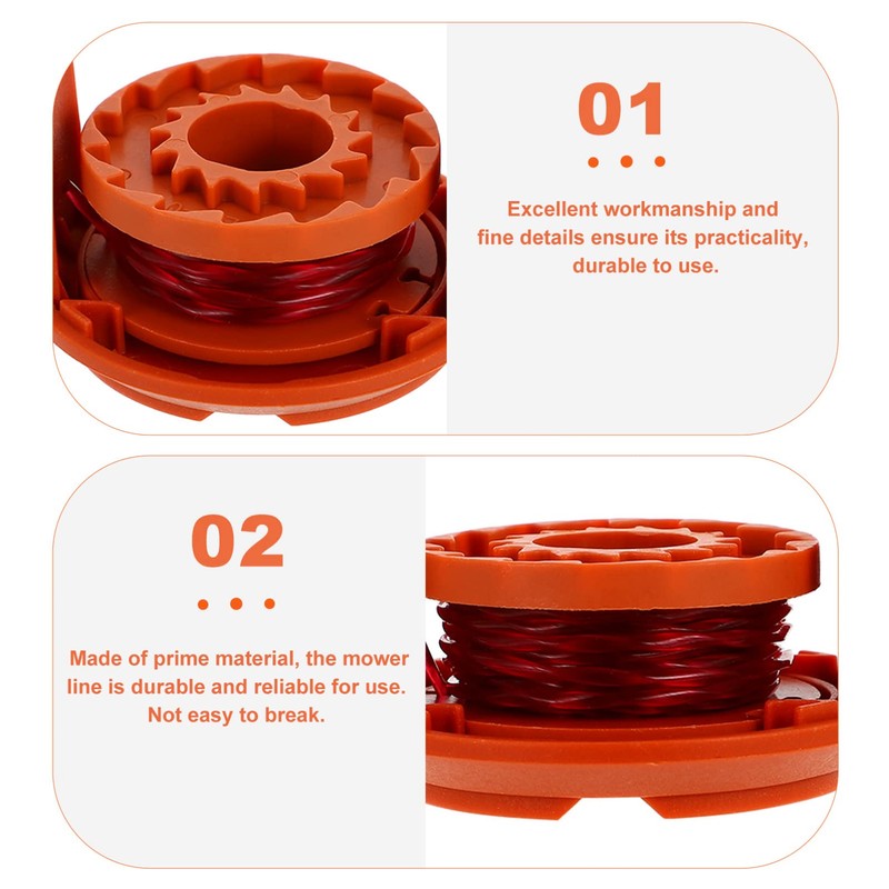 Kisangel 1set Mower String Trimmer Line Replacement for Spools Grass