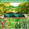 Seed Starter Trays with Grow Lights and Heat Mat, 72